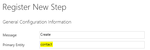 Message and Primary Entity Settings - Target Entity In Microsoft CRM Plugins