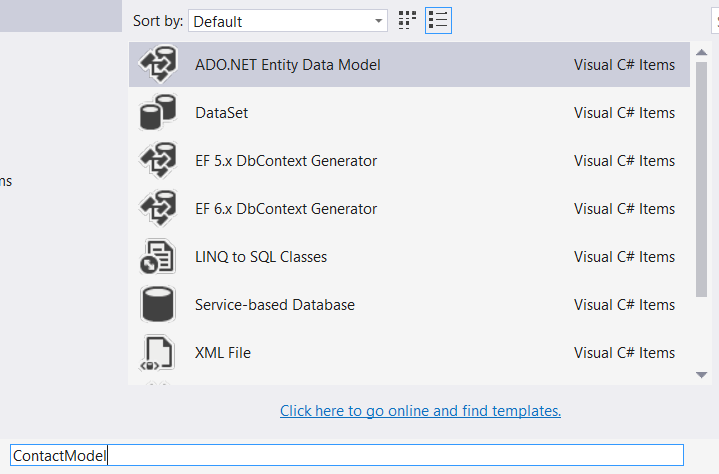 Choosing the ADO.NET Entity Data Model - Using The Entity Framework