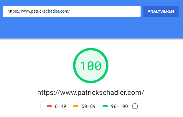 Google Page Speed Insights on this blog - Desktop mode